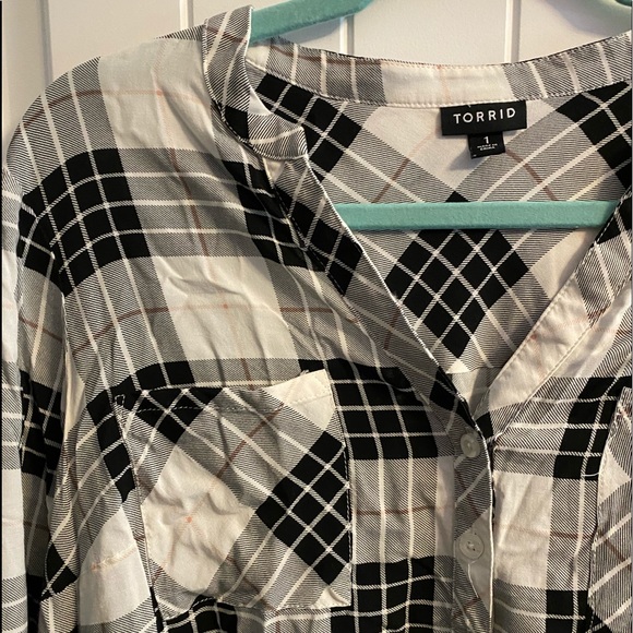 ❌SOLD❌ EMMA - PLAID CHALLIS BABYDOLL TUNIC - Picture 5 of 6